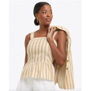 Draper James Awning Stripe Peplum Top and Everyday Shorts XS
